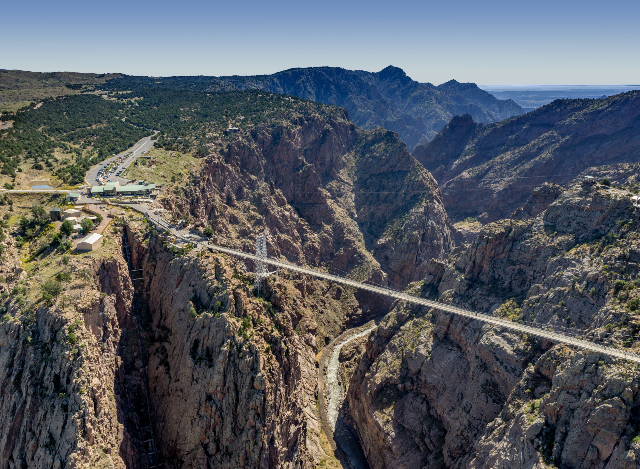Aerial view of Chaffee, Custer, Fremont, and Park counties, Colorado