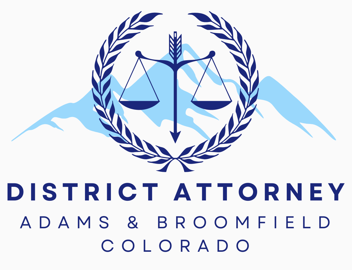 Colorado's 17th Judicial District Attorney's Office seal